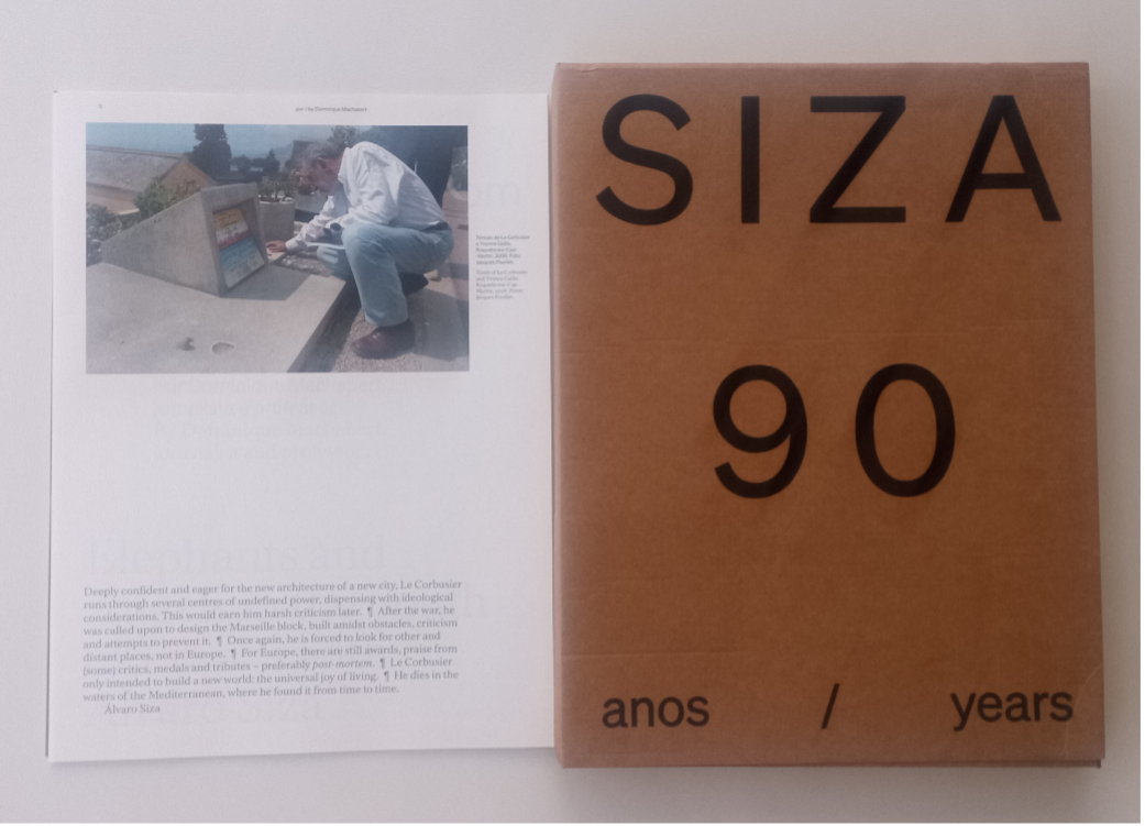 Álvaro Siza in Le Corbusier’s Grave - Roquebrune-Cap-Martin, 2006, In: “SIZA: 90 ANOS”, 2023 © UpGranT Porto Team